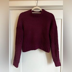 burgundy sweater